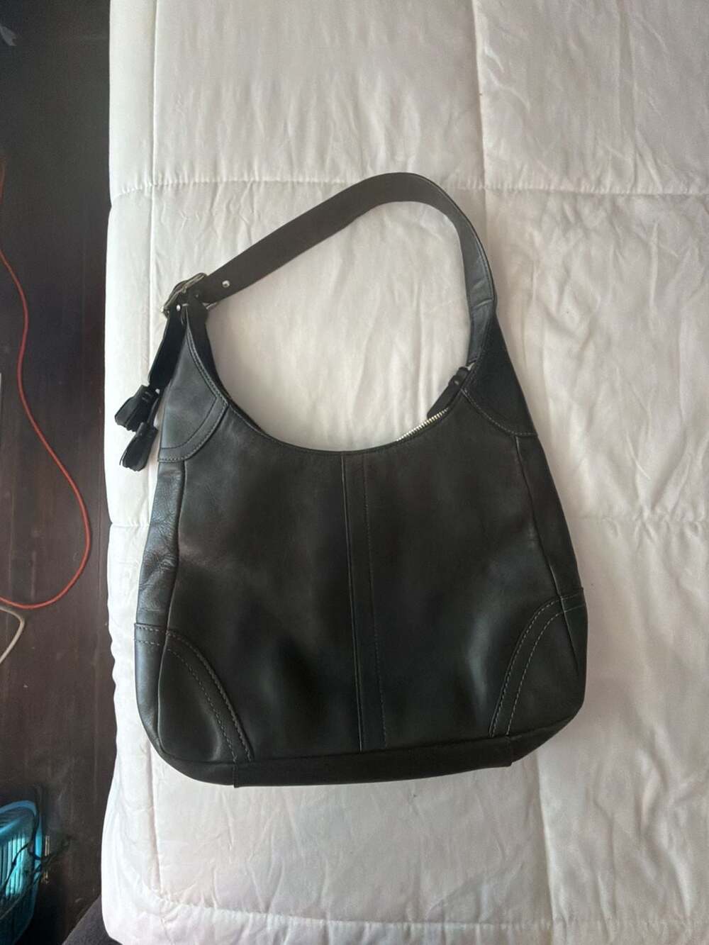 Coach Hamilton Black Leather Hobo Shoulder Bag F10280